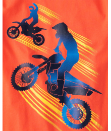 Childrens Place Coral Lava Cyclist Tee